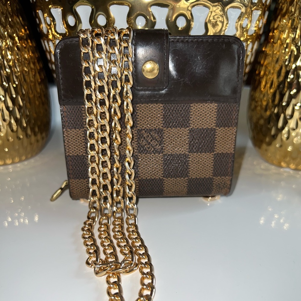 Louis Vuitton Compact Zip Damier Ebenu Wallet